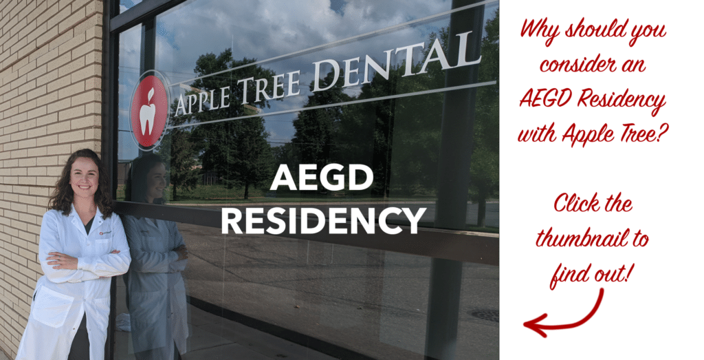 Clickable image that links to new AEGD Residency marketing video