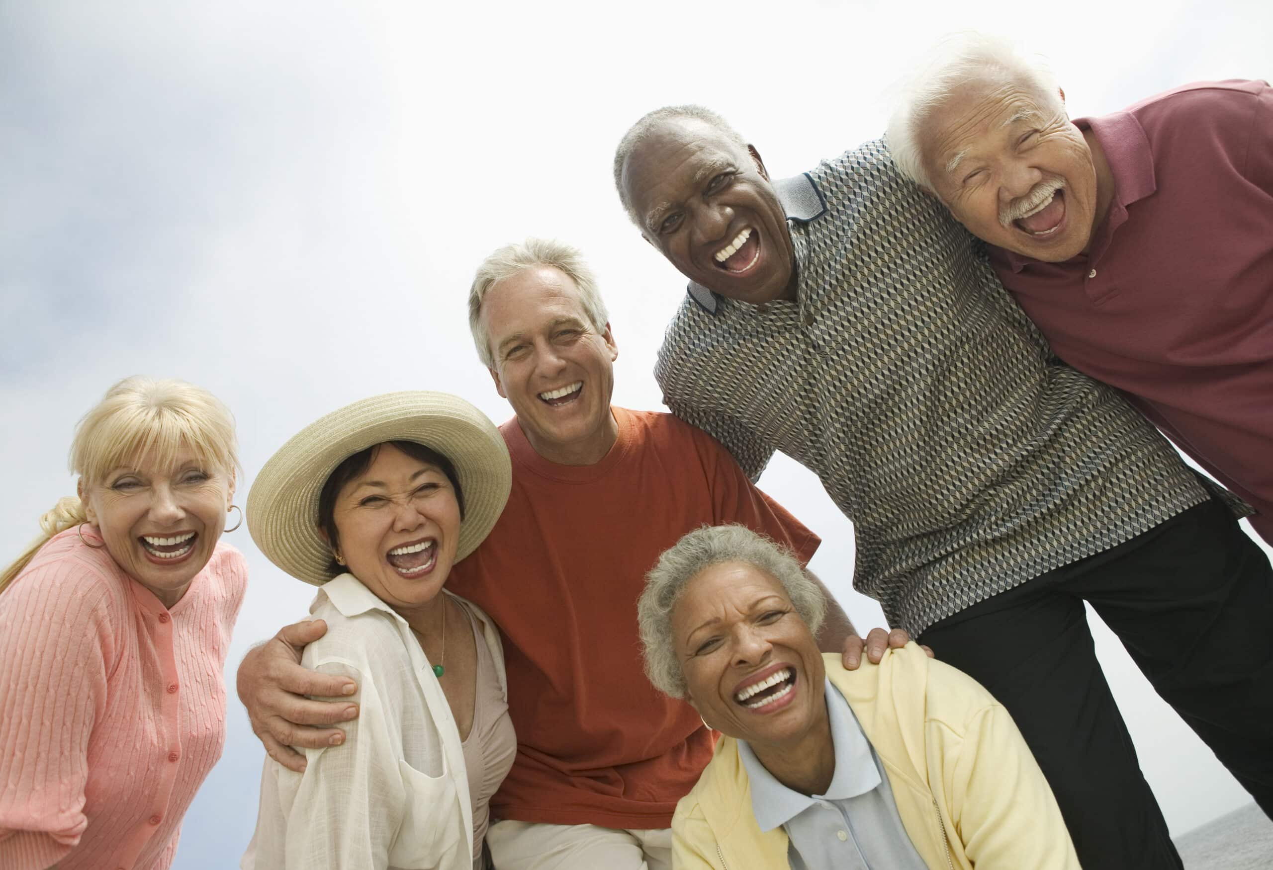 older adults laughing